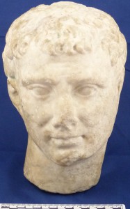 A Roman marble head